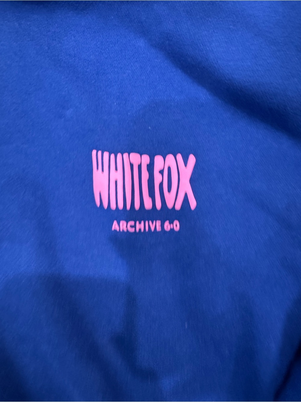 White Fox Hoodie - Royal Blue and Pink - Picture 2 of 5